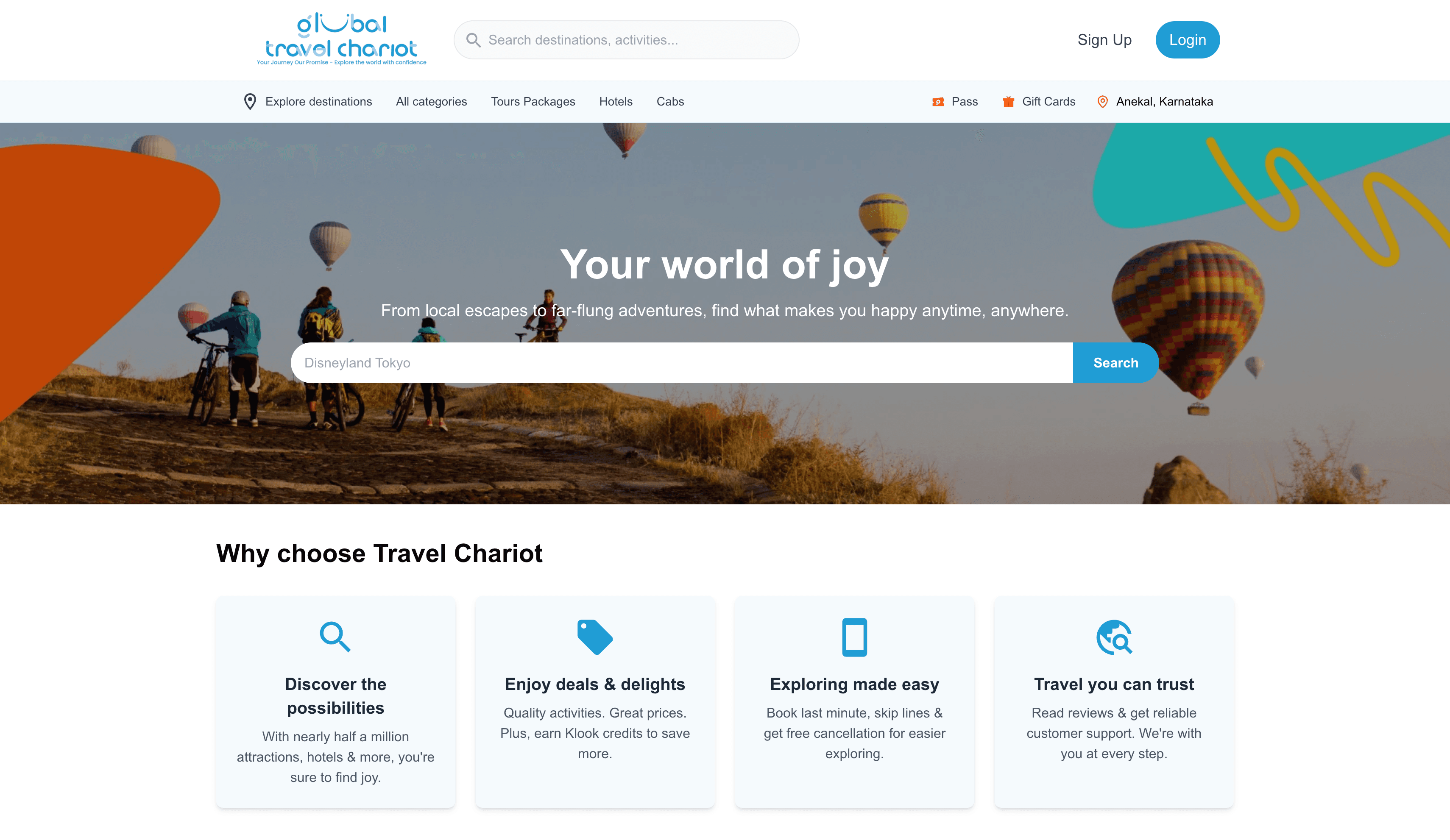 A modern travel-agency booking experience